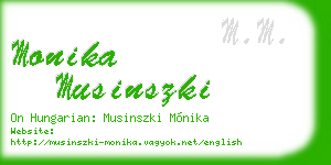 monika musinszki business card